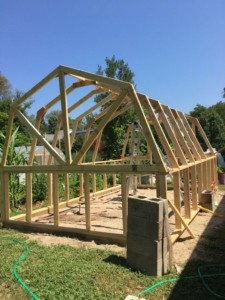 wood greenhouse