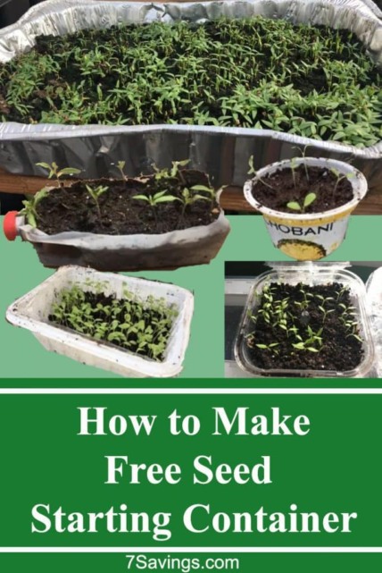 how to get free seed starting containers