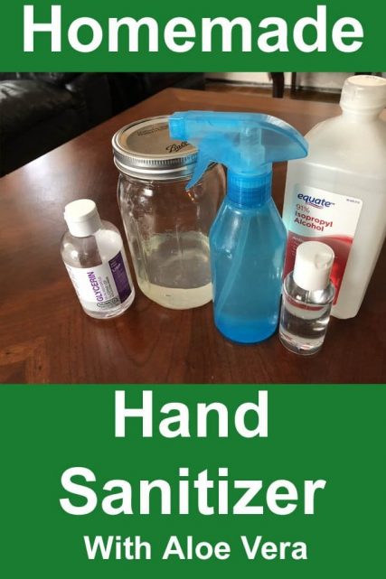 DIY hand sanitizer