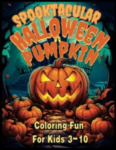 Halloween pumpkin coloring book for kids